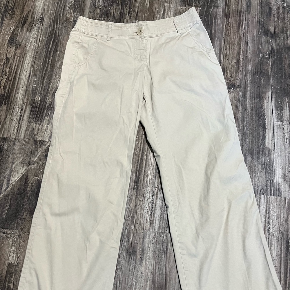 Loft brand khaki size 4 wide leg